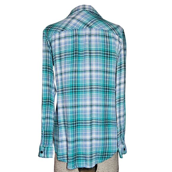Plaid Button up Flannel Size Small - Picture 2 of 4